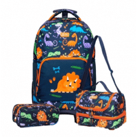 Imagem da oferta Kit Mochila De Rodinha Lancheira Estojo Spector Dinossauro