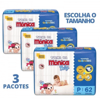 Imagem da oferta 3 Pacotes Fralda Turma da Mônica Baby Mega (Vários Tamanhos)