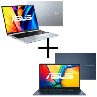 Imagem da oferta Kit Notebooks Asus VivoBook 16 i7-1255U 8GB SSD 256GB KeepOs Linux X1605ZA-MB310 + Vivobook 15 i5-1235U 4GB SSD 256GB KeepOS X1504ZA-NJ1217