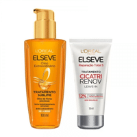 Imagem da oferta Kit Leave-in de Tratamento Cicatri Renov 50ml + Óleo Extraordinário Elseve LÓreal Paris