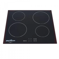 Imagem da oferta Cooktop Britânia 4 Bocas Vidro Preto Indução - BCT04P