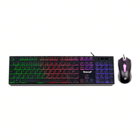 Imagem da oferta Kit Teclado e Mouse TGT Leopard 2 Rainbow 1200 DPI ABNT2 Preto TGT-LP2-RBW01