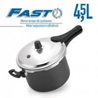 Imagem da oferta Panela De Pressão Antiaderente Fast Fechamento Externo 4,5L - Aluminio Nacional