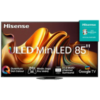 Imagem da oferta Smart TV Hisense UHD 4K Mini LED 85" 85U8N com Wi-Fi e Bluetooth Áudio - 85U86LUA