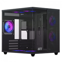 Imagem da oferta Gabinete Gamer DT3 Hyperflow Mid Tower Vidro Temperado M-ATX Black Sem Fonte Sem Fan