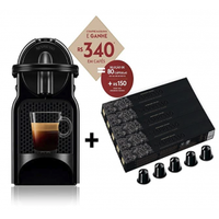 Imagem da oferta Cafeteira Nespresso Inissia preta 220V + 50 Cápsulas de Café Ispirazione Ristretto Italiano