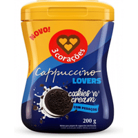 Imagem da oferta 3 Corações Cappuccino Sabor Cookies n' Cream 200g