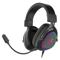 Imagem da oferta Headset Gamer SuperFrame Sound Surround 7.1 Drivers de 50mm RGB USB Black SF-HS-SD7CR3B