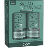 Imagem da oferta Kit Shampoo Eico 450ml + Condicionador 400ml Salão Cachos Definidos