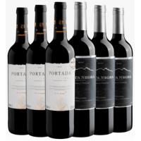 Imagem da oferta Kit 3 Vinhos Portada + 3 Vinhos Punta Negra Malbec