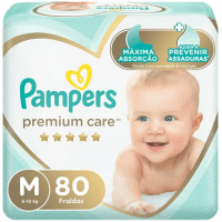 Imagem da oferta Fralda Pampers Premium Care M 80 tiras