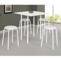 Imagem da oferta Conjunto de Mesa Dobrável com 4 Banquetas Expert Ciplafe - Branco