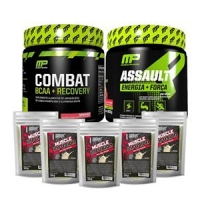 Imagem da oferta Assault + Recovery + 5 doses únicas de whey - Muscle Pharm - 300g