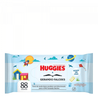 Imagem da oferta 4 Pacotes Lenço Umedecido Huggies Gerando Falcões - 88 Unidades Cada