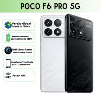 Imagem da oferta Smartphone Xiaomi POCO F6 PRO 5G 256GB 12GB - Versão Global