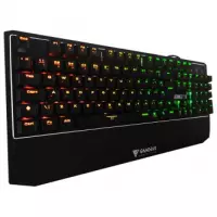 Imagem da oferta Teclado Mecânico Gamer Gamdias Hermes P1A RGB Switch Blue Black ABNT 2