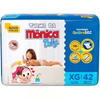 Imagem da oferta Fralda Turma da Mônica Baby Mega XG 42 Unidades