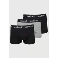 Imagem da oferta Kit 3 peças Cueca Colcci Boxer Logo Preta