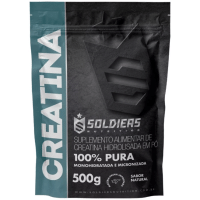 Imagem da oferta Creatina Monohidratada 500g Soldiers Nutrition Sabor Natural