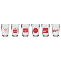 Imagem da oferta Conjunto de Copos Linha do Tempo Copo Americano Coca-Cola 190ml - 6 Peças