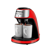 Imagem da oferta Cafeteira elétrica 2 xícaras vermelha Smart Coffee - C-42-2X-RI - Mondial