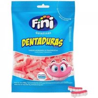 Imagem da oferta Bala de Gelatina e Marshmallows Dentadura 90g - Fini