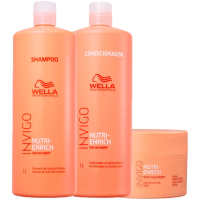 Imagem da oferta Kit Wella Professionals Invigo Nutri Enrich - Shampoo 1000 ml + Condicionador 1000 ml + Máscara 150 ml