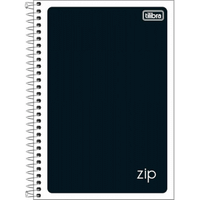 Imagem da oferta Tilibra - Caderno Espiral Capa Flexível 1/4 Zip Preto 48 Folhas