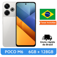 Imagem da oferta Smartphone POCO M6 Versão Global 128GB 6GB RAM