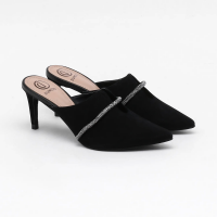 Imagem da oferta Mule Nobuck Preto Preto - Dumond