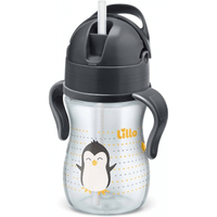 Imagem da oferta Copo Evolution Lillo Com Canudo 240ml - Neutro