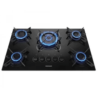 Imagem da oferta Cooktop 5 Bocas Itatiaia Electra Vidro Temperado Gás Tripla Chama 5Q Preto Bivolt - 3700000353