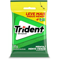 Imagem da oferta Pack Goma de Mascar Menta Trident Pacote 32g 4 Unidades