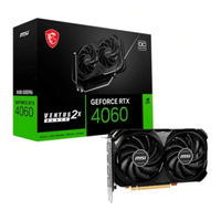 Imagem da oferta Placa de Vídeo MSI NVIDIA GeForce RTX 4060 VENTUS 2x Black OC 8GB GDDR6 DLSS Ray Tracing