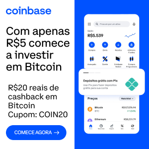 Campanha Coinbase 20% cashback
