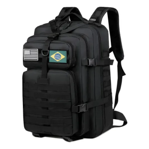 Xiaobang Mochila Tática Impermeável Militar Reforçada Grande 50litros Cor Preto Desenho Do Tecido Liso