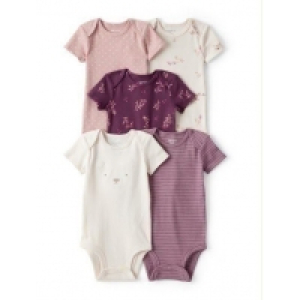 Kit Body Bebê 5 Peças Folhagens Multicor Carter's