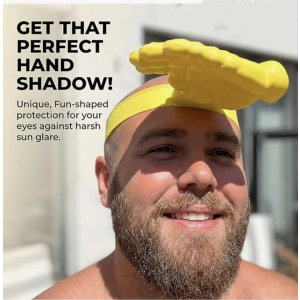 Chapéu de Sol 3D em Forma de Mão Engraçada Visor Solar Unissex