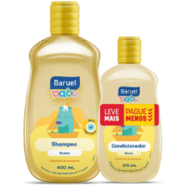 Imagem da oferta Kit Shampoo 400ml + Condicionador 210ml Suave Baruel Baby Oferta Especial