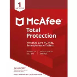 Imagem da oferta Antivírus McAfee Total Protection - 1 Dispositivo - 2 Anos de Assinatura