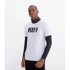 Imagem da oferta Camiseta com Estampa Kiss - Masculina
