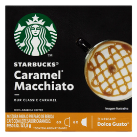 Imagem da oferta 4 Caixas Capsulas Starbucks Caramel Macchiato BY Nescafé Dolce Gusto 12 Cápsulas