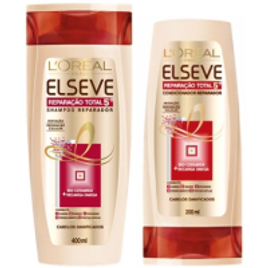 Imagem da oferta Kit Elseve Reparação Total 5 Shampoo 400ml + Condicionador 200ml