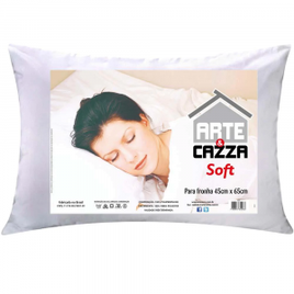 Imagem da oferta Travesseiro Arte e Cazza Soft em Polipropileno 45 x 65 cm - Branco