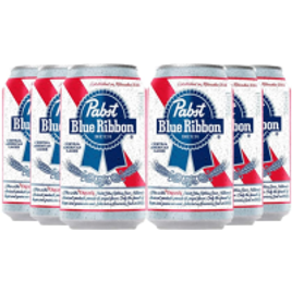 Imagem da oferta Pack Cerveja Pabst Blue Ribbon Pack 350Ml - 6 Unidades