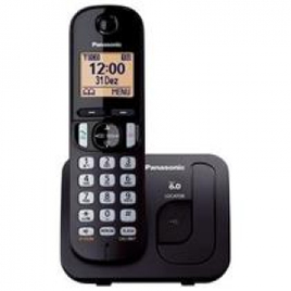 Imagem da oferta Telefone Sem Fio Panasonic Dect TGC210 com Viva-voz Bivolt Preto