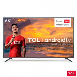 Imagem da oferta Smart TV LED Ultra HD 4K 65" Controle Remoto com Comando de Voz Android 65P8M - TCL