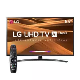 Imagem da oferta Smart TV LED 65" UHD 4K LG 65UM7470PSA ThinQ HDR Ativo WebOS 4.5 DTS Virtual X Controle Smart Magic