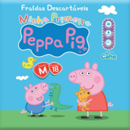 Imagem da oferta Fralda Prática Peppa Pig M - 18 Unidades