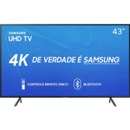 Imagem da oferta Smart TV LED 43" Samsung 43RU7100 Ultra HD 4K com Conversor Digital 3 HDMI 2 USB Wi-Fi Hdr Premium Controle Remoto Único e Bluetooth